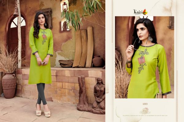 Kajri Florence 2 Heavy Work Rayon Designer Kurtis Collection